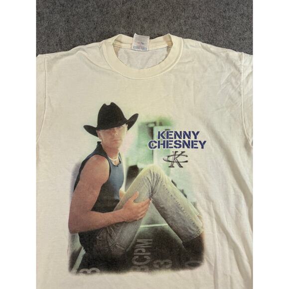 Vintage Other - Vintage Kenny Chesney Margaritas & Senoritas Tour T Shirt Mens Medium White Y2K